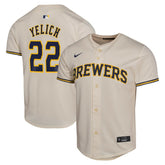 Christian Yelich Milwaukee Brewers Nike Youth Home Game Player Jersey - MLB Jerseys