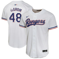 Jacob deGrom Texas Rangers Nike Youth Home Game Player Jersey - MLB Jerseys