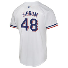 Jacob deGrom Texas Rangers Nike Youth Home Game Player Jersey - MLB Jerseys