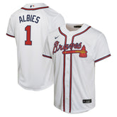 Ozzie Albies Atlanta Braves Nike Youth Home Game Player Jersey - MLB Jerseys