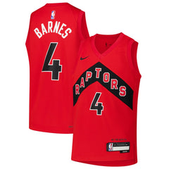 Red Scottie Barnes Toronto Raptors Youth Swingman Jersey | NBA