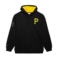 Roberto Clemente Pittsburgh Pirates Mitchell & Ness Vintage Logo Name & Number Pullover Hoodie - MLB Hoodies