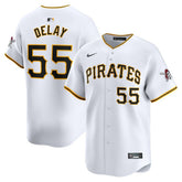 Jason Delay Pittsburgh Pirates Nike Home Limited Player Jersey – White - MLB Jerseys