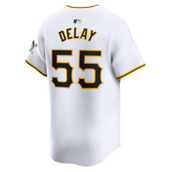 Jason Delay Pittsburgh Pirates Nike Home Limited Player Jersey – White - MLB Jerseys