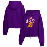 Purple Phoenix Suns Women's 2024/25 City Edition Cropped Pullover Hoodie | NBA