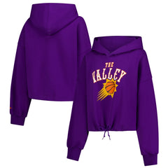 Purple Phoenix Suns Women's 2024/25 City Edition Cropped Pullover Hoodie | NBA