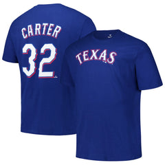Evan Carter Texas Rangers Fanatics Big & Tall Name & Number T-Shirt - MLB T-shirts
