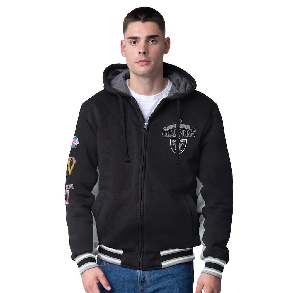 Las Vegas Raiders G-III Extreme No Huddle Commemorative Full-Zip Hoodie Jacket | NFL Outlet