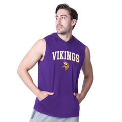 Minnesota Vikings MSX by Michael Strahan Action Sleeveless Pullover Hoodie | NFL New