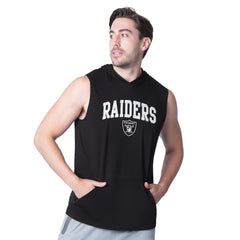 Las Vegas Raiders MSX by Michael Strahan Action Sleeveless Pullover Hoodie | NFL Hot