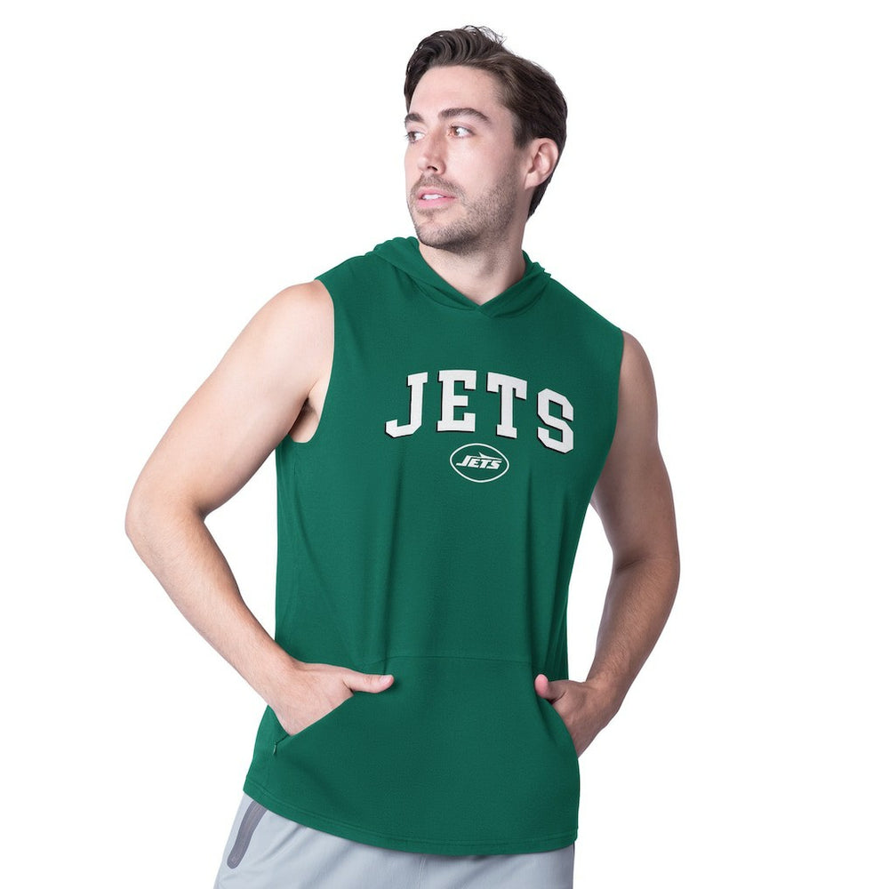 New York Jets MSX by Michael Strahan Action Sleeveless Pullover Hoodie | NFL Online