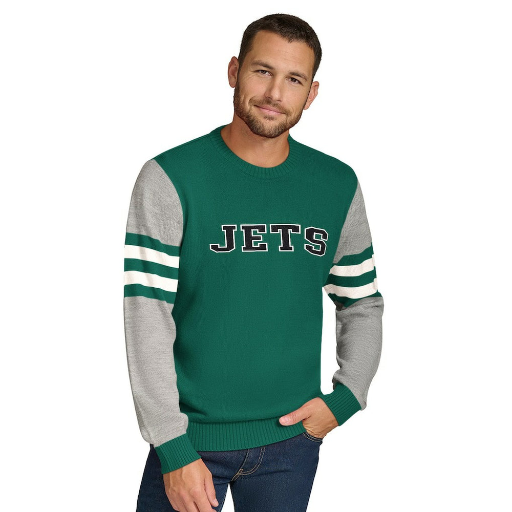 New York Jets Tommy Hilfiger Acrylic Crewneck Pullover Sweater | NFL On sale
