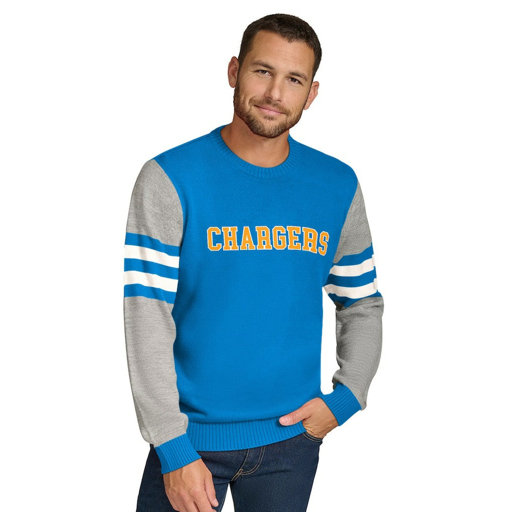 Los Angeles Chargers Tommy Hilfiger Acrylic Crewneck Pullover Sweater | NFL US