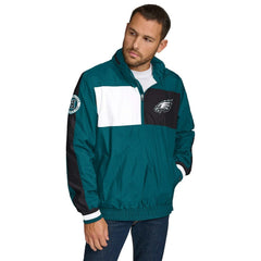 Philadelphia Eagles Tommy Hilfiger Gael Lightweight Half-Zip Hoodie Jacket | NFL US