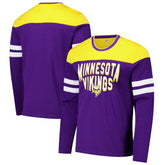 Minnesota Vikings G-III Sports by Carl Banks Adaptive Hail Mary Long Sleeve T-Shirt | NFL Sale