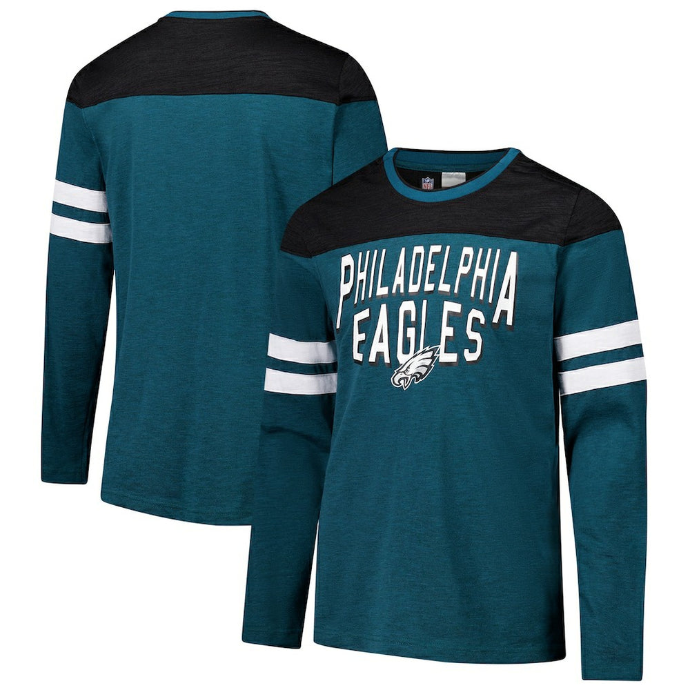 Philadelphia Eagles G-III Sports by Carl Banks Adaptive Hail Mary Long Sleeve T-Shirt | NFL Online