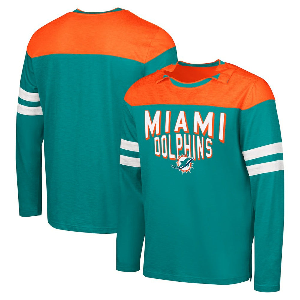 Miami Dolphins G-III Sports by Carl Banks Adaptive Hail Mary Long Sleeve T-Shirt | NFL Near me