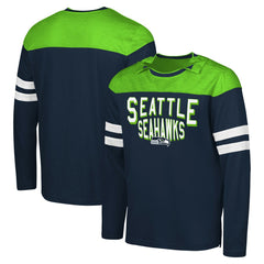 Seattle Seahawks G-III Sports by Carl Banks Adaptive Hail Mary Long Sleeve T-Shirt | NFL On sale
