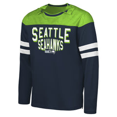 Seattle Seahawks G-III Sports by Carl Banks Adaptive Hail Mary Long Sleeve T-Shirt | NFL On sale