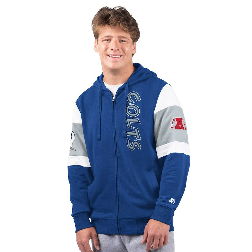 Indianapolis Colts Starter Extreme Vintage Logo Full-Zip Hoodie | NFL Online