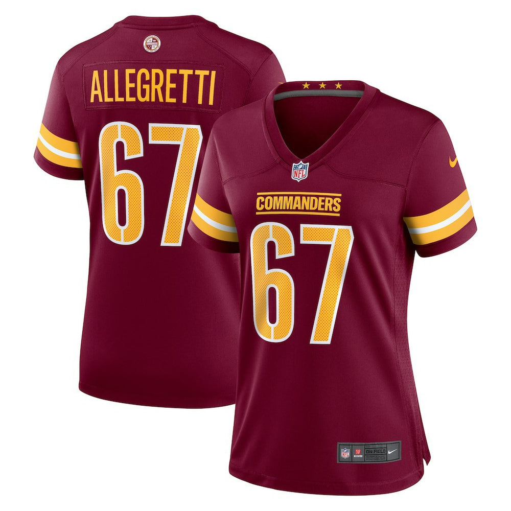 Washington Commanders Nick Allegretti Women's Game Jersey | NFL US