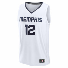 White Ja Morant Memphis Grizzlies Fast Break Replica Player Jersey | NBA