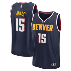 Navy Nikola Jokic Denver Nuggets Youth Fast Break Replica Player Jersey sale | NBA