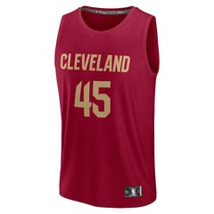Wine Donovan Mitchell Cleveland Cavaliers Fast Break Replica Player Jersey sale | NBA