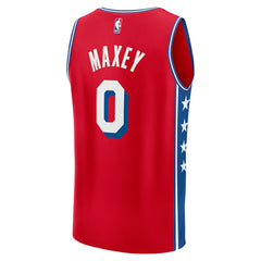 Red Tyrese Maxey Philadelphia 76ers Fast Break Replica Player Jersey | NBA