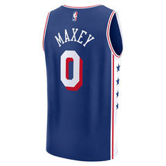 Royal Tyrese Maxey Philadelphia 76ers Youth Fast Break Replica Player Jersey | NBA