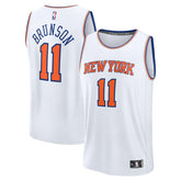 White Jalen Brunson New York Knicks Fast Break Replica Player Jersey | NBA