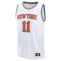 White Jalen Brunson New York Knicks Fast Break Replica Player Jersey | NBA