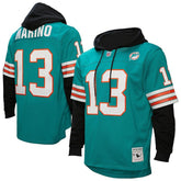 Miami Dolphins Dan Marino Player Name & Number Hoodie Legacy Jersey | NFL Discount