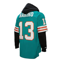 Miami Dolphins Dan Marino Player Name & Number Hoodie Legacy Jersey | NFL Discount