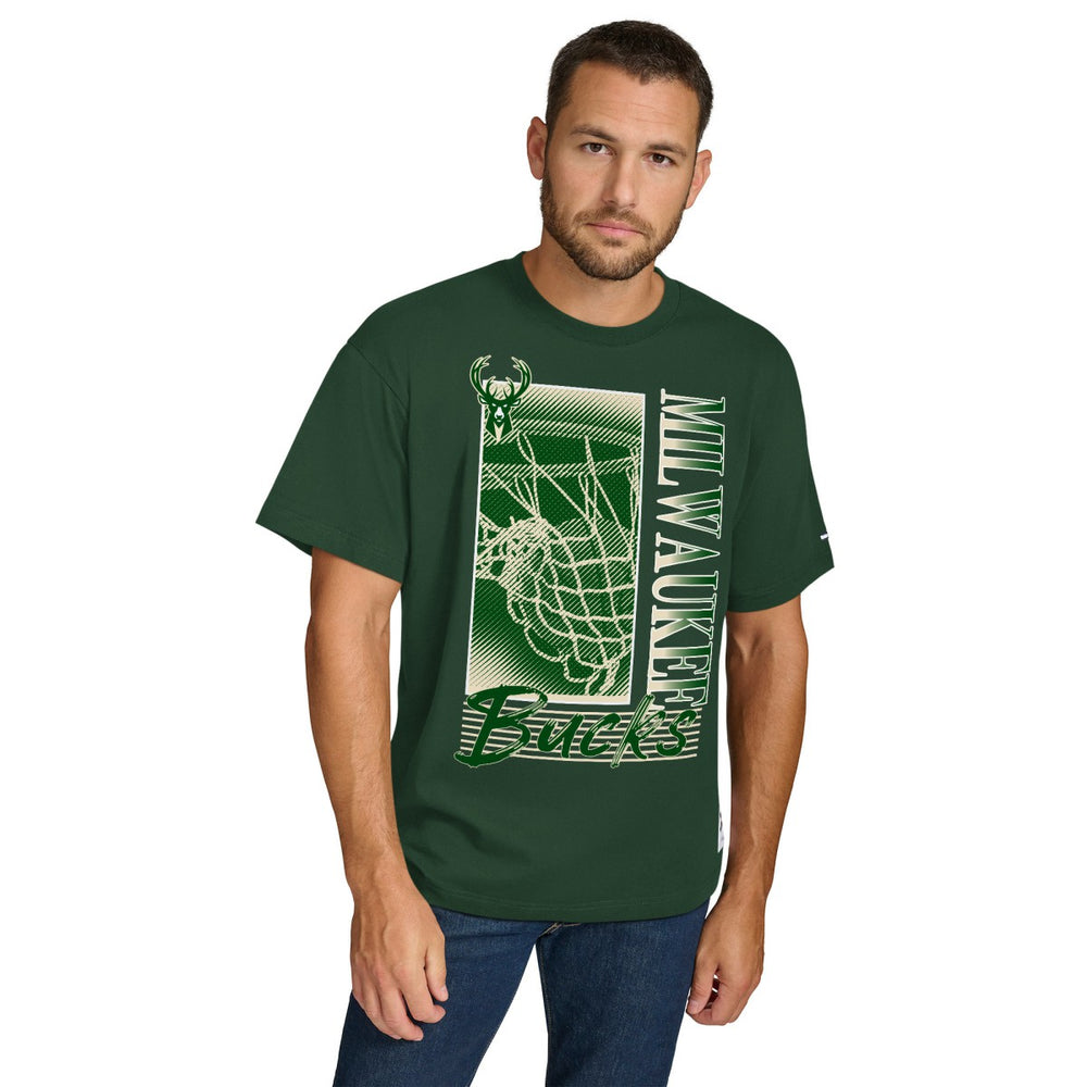 Hunter Green Milwaukee Bucks Tommy Jeans Noah Swish T-Shirt | NBA