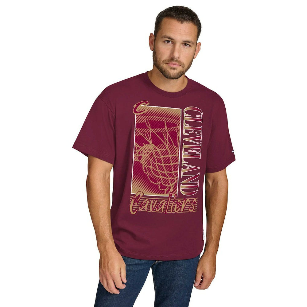 Wine Cleveland Cavaliers Tommy Jeans Noah Swish T-Shirt sale | NBA