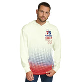 Cream Philadelphia 76ers Tommy Jeans Ben Vintage Applique Long Sleeve Hoodie T-Shirt | NBA