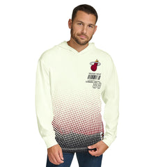 Cream Miami Heat Tommy Jeans Ben Vintage Applique Long Sleeve Hoodie T-Shirt | NBA