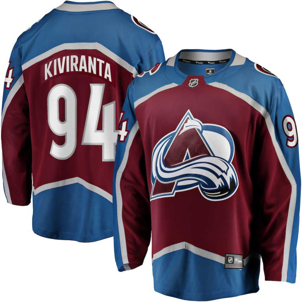 Joel Kiviranta Colorado Avalanche Fanatics Home Premier Breakaway Player Jersey - NHL Jerseys