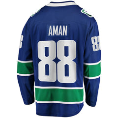 Nils Aman Vancouver Canucks Fanatics Home Premier Breakaway Player Jersey - NHL Jerseys