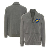 Heather Gray Golden State Warriors Sportiqe Unisex Henshaw Long Sleeve Full-Button Cardigan Sweater sale | NBA