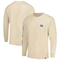 Cream Golden State Warriors Sportiqe Unisex Wales Heavyweight Pocket Long Sleeve T-Shirt sale | NBA