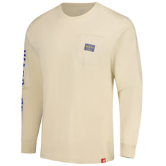 Cream Golden State Warriors Sportiqe Unisex Wales Heavyweight Pocket Long Sleeve T-Shirt sale | NBA