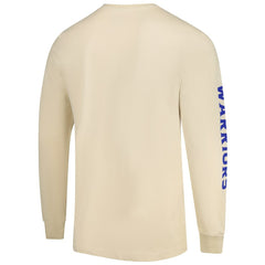 Cream Golden State Warriors Sportiqe Unisex Wales Heavyweight Pocket Long Sleeve T-Shirt sale | NBA