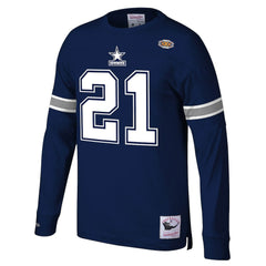 Dallas Cowboys Deion Sanders Retired Player Name & Number Long Sleeve Top | NFL Outlet