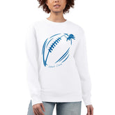 Detroit Lions G-III 4Her by Carl Banks Women's Football Logo Graphic Fleece Tri-Blend Pullover Sweatshirt | NFL Sale