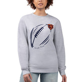 Chicago Bears G-III 4Her by Carl Banks Women's Football Logo Graphic Fleece Tri-Blend Pullover Sweatshirt | NFL On sale