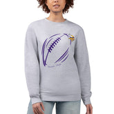 Minnesota Vikings G-III 4Her by Carl Banks Women's Football Logo Graphic Fleece Tri-Blend Pullover Sweatshirt | NFL US