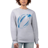 Detroit Lions G-III 4Her by Carl Banks Women's Football Logo Graphic Fleece Tri-Blend Pullover Sweatshirt | NFL US