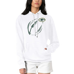Green Bay Packers G-III 4Her by Carl Banks Women's Football Logo Fleece Tri-Blend Pullover Hoodie | NFL Sale